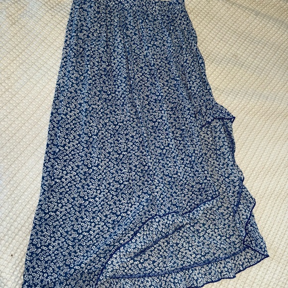 Floral Blue Maxi Skirt - Picture 3 of 6
